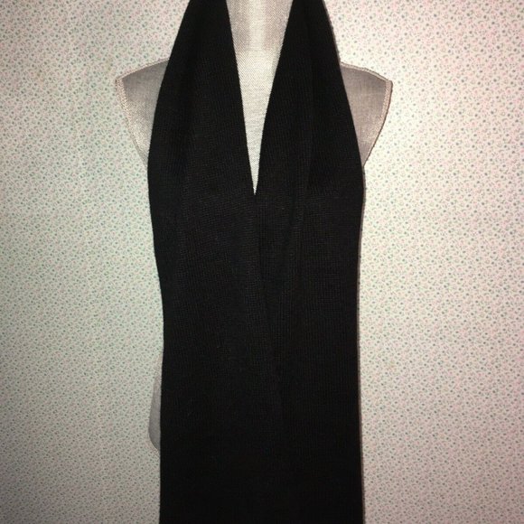 Kate Spade New York Black White Colorblock Scarf - Picture 4 of 7